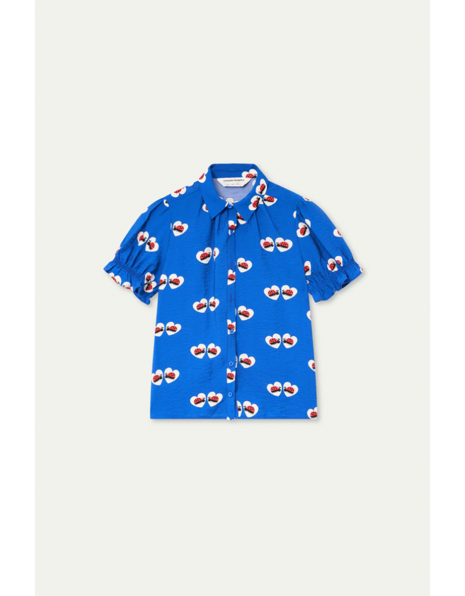 Compania Fantastica Compania Fantastica -  Ladybug Print Short Sleeve Blouse