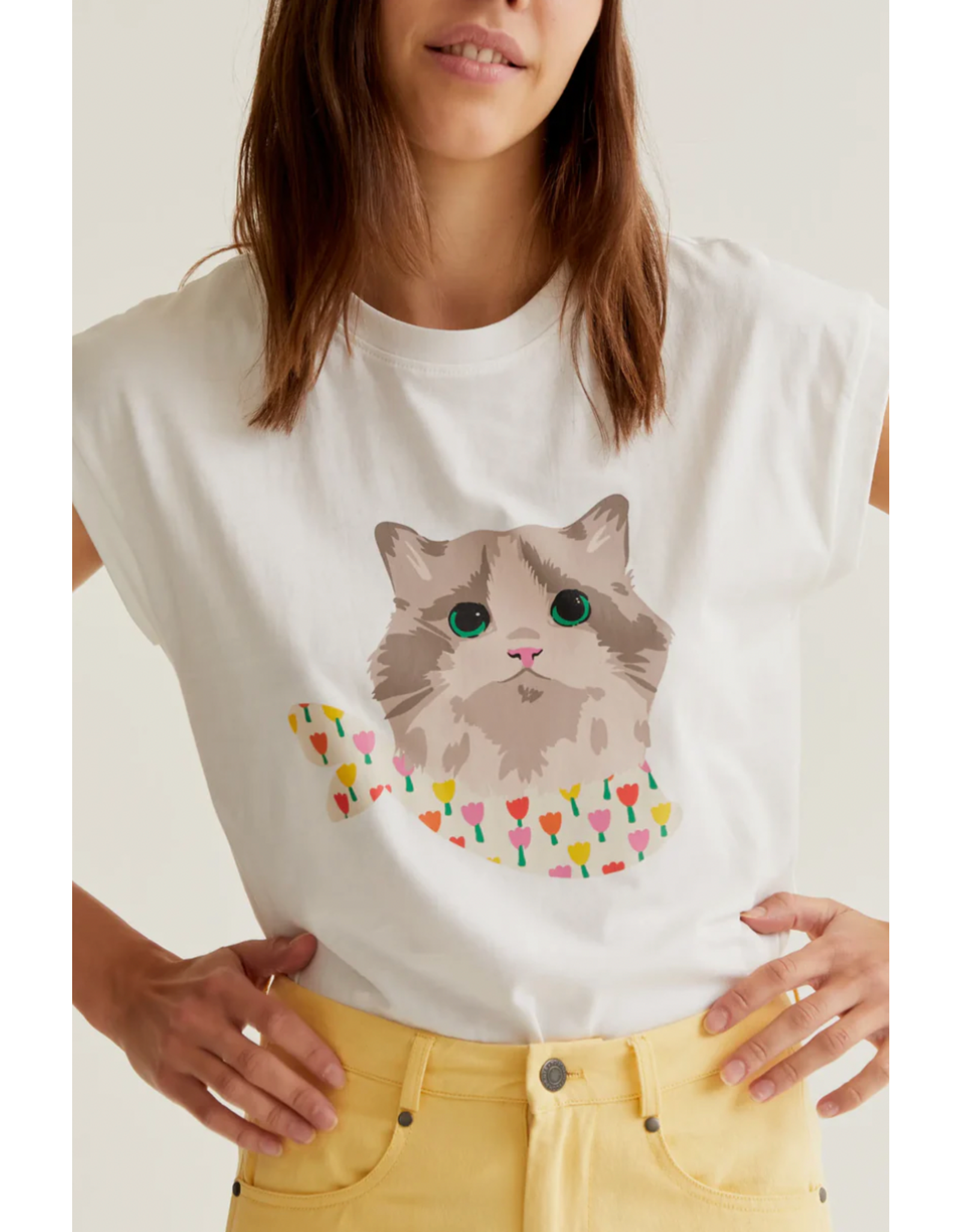 Compania Fantastica Compania Fantastica -  Cat Print Graphic Tee