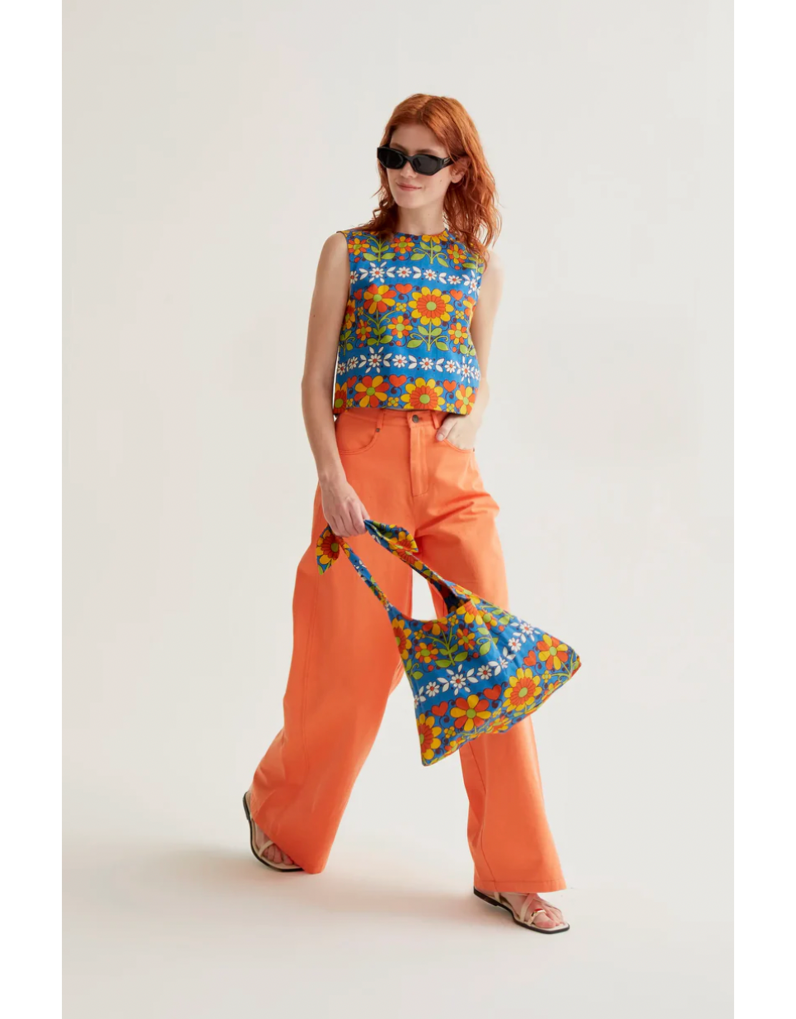 Compania Fantastica Compania Fantastica -  Sleeveless Top (Garden Print)