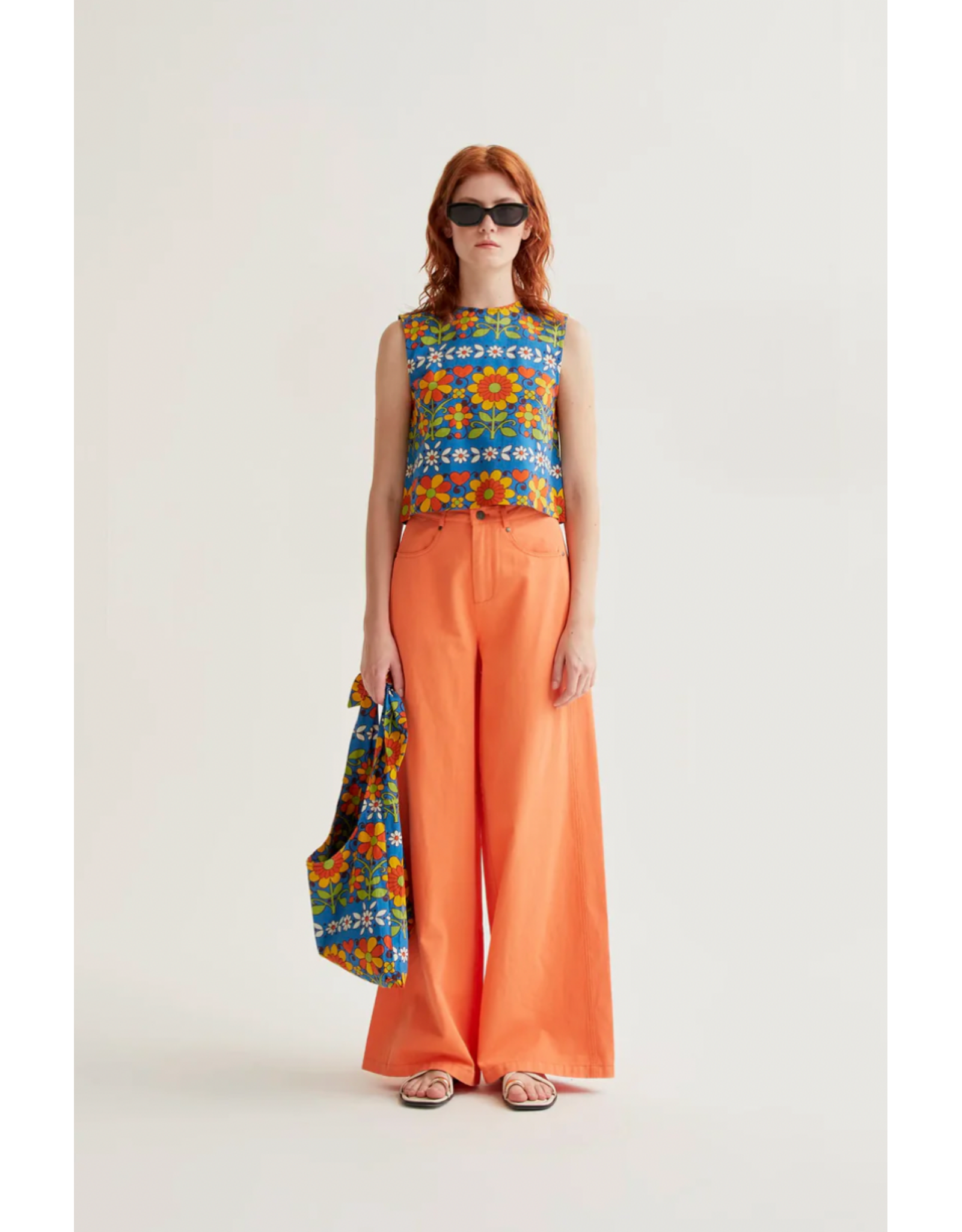 Compania Fantastica Compania Fantastica -  Sleeveless Top (Garden Print)