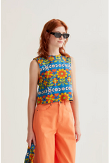 Compania Fantastica Compania Fantastica -  Sleeveless Top (Garden Print)