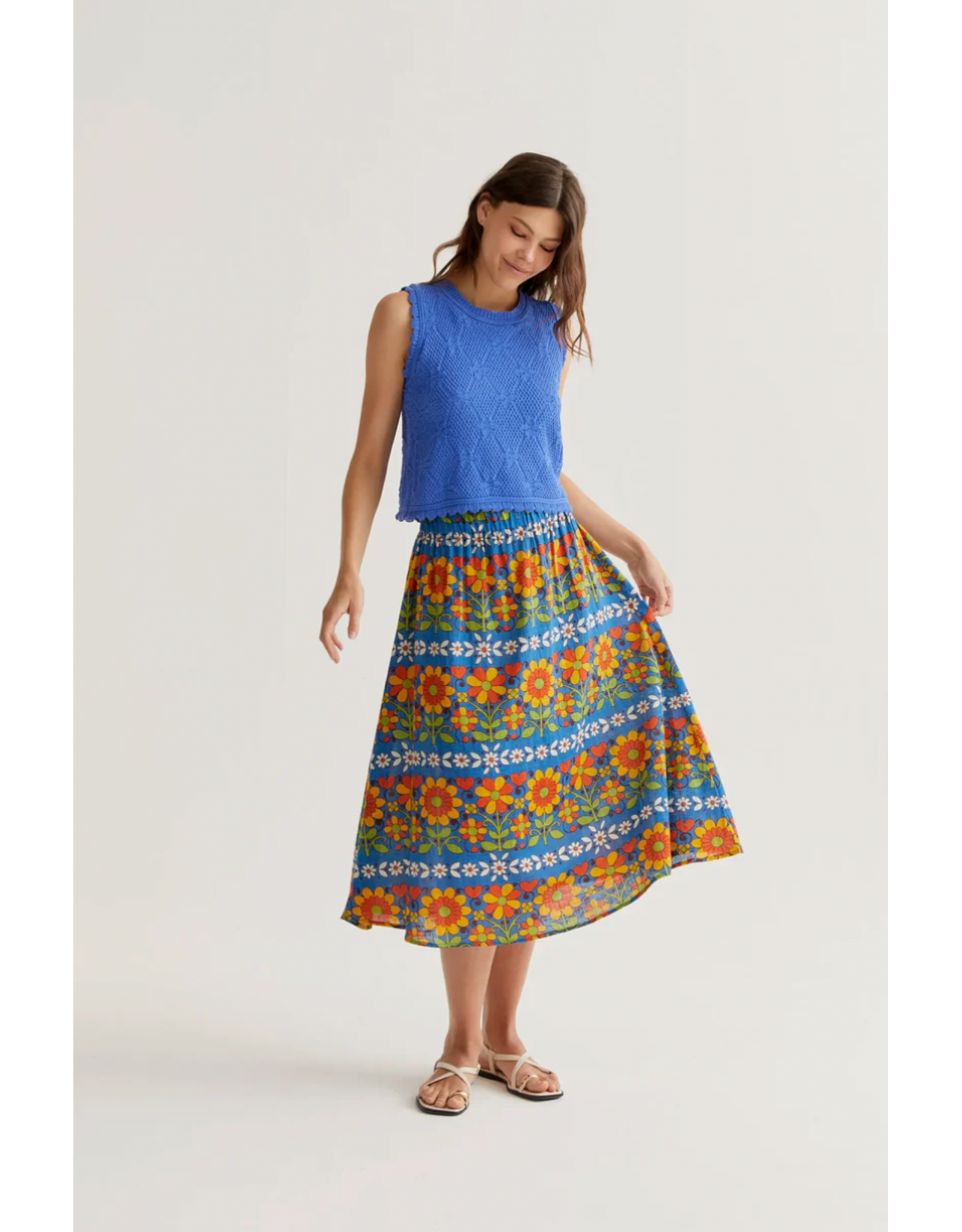 Compania Fantastica Compania Fantastica -  Midi Skirt (Garden Print)