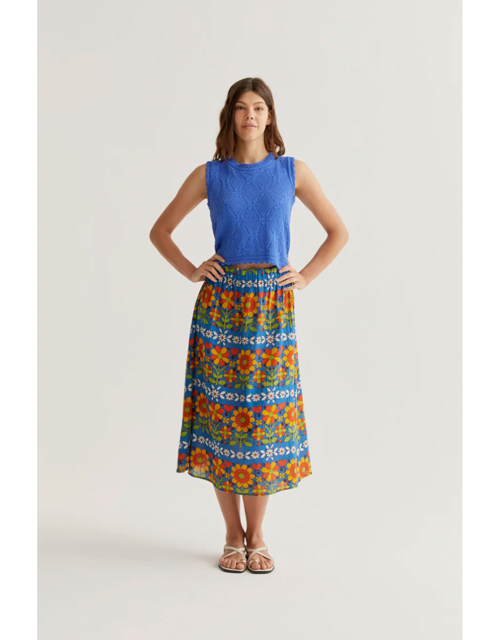 Compania Fantastica Compania Fantastica -  Midi Skirt (Garden Print)