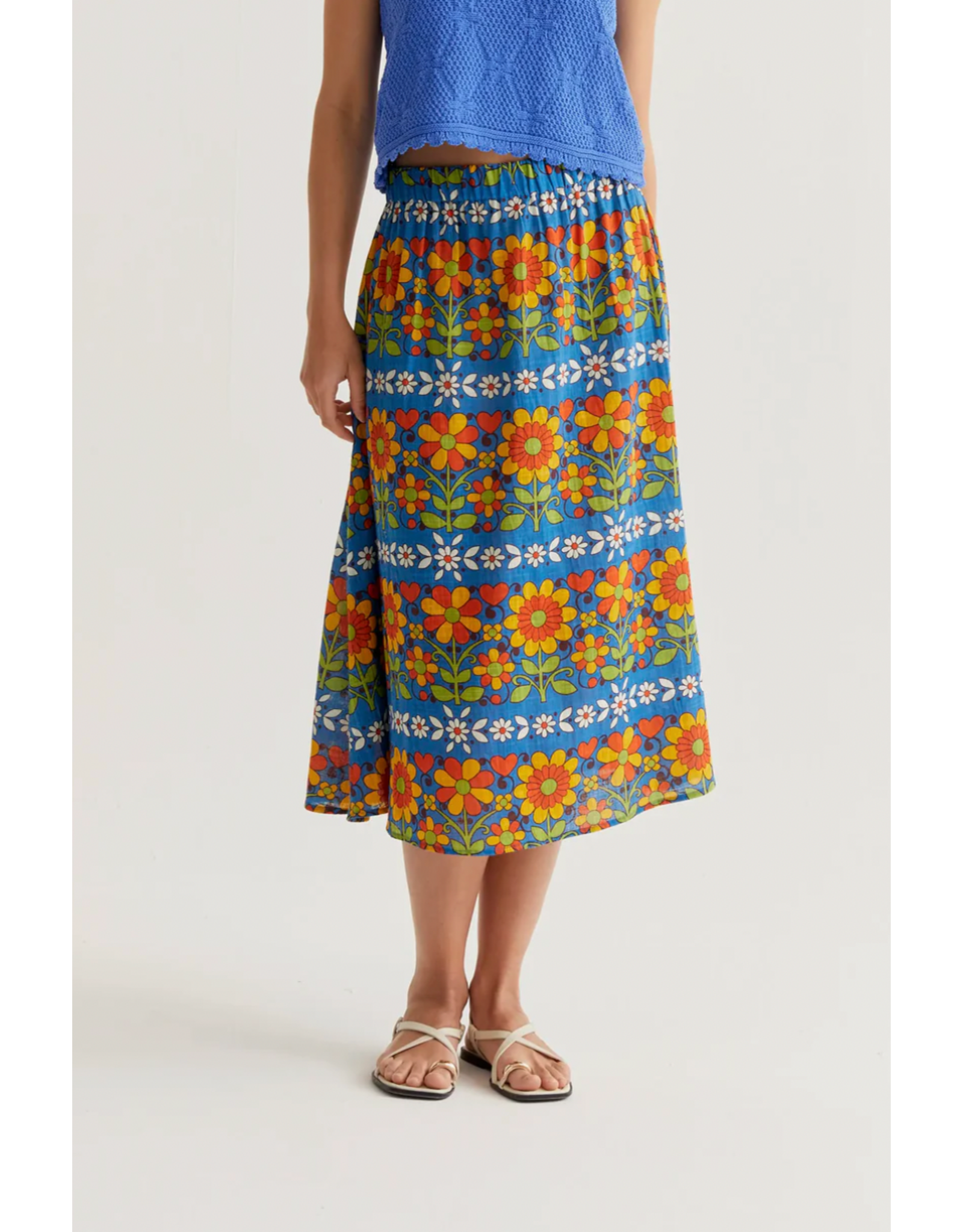 Compania Fantastica Compania Fantastica -  Midi Skirt (Garden Print)