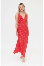 Compania Fantastica Compania Fantastica -  Polka Dot Print Long Dress (Red)