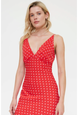 Compania Fantastica Compania Fantastica -  Polka Dot Print Long Dress (Red)