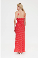 Compania Fantastica Compania Fantastica -  Polka Dot Print Long Dress (Red)