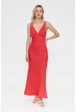 Compania Fantastica Compania Fantastica -  Polka Dot Print Long Dress (Red)