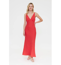 Compania Fantastica Compania Fantastica -  Polka Dot Print Long Dress (Red)