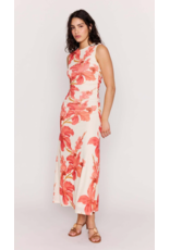 Mink Pink Mink Pink - Isla Mesh Midi Dress (Peach Hibiscus)