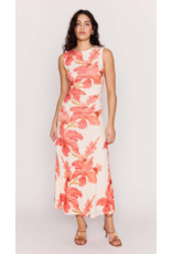 Mink Pink Mink Pink - Isla Mesh Midi Dress (Peach Hibiscus)