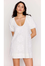 Mink Pink Mink Pink - Alessia Smocked Mini Dress (White)