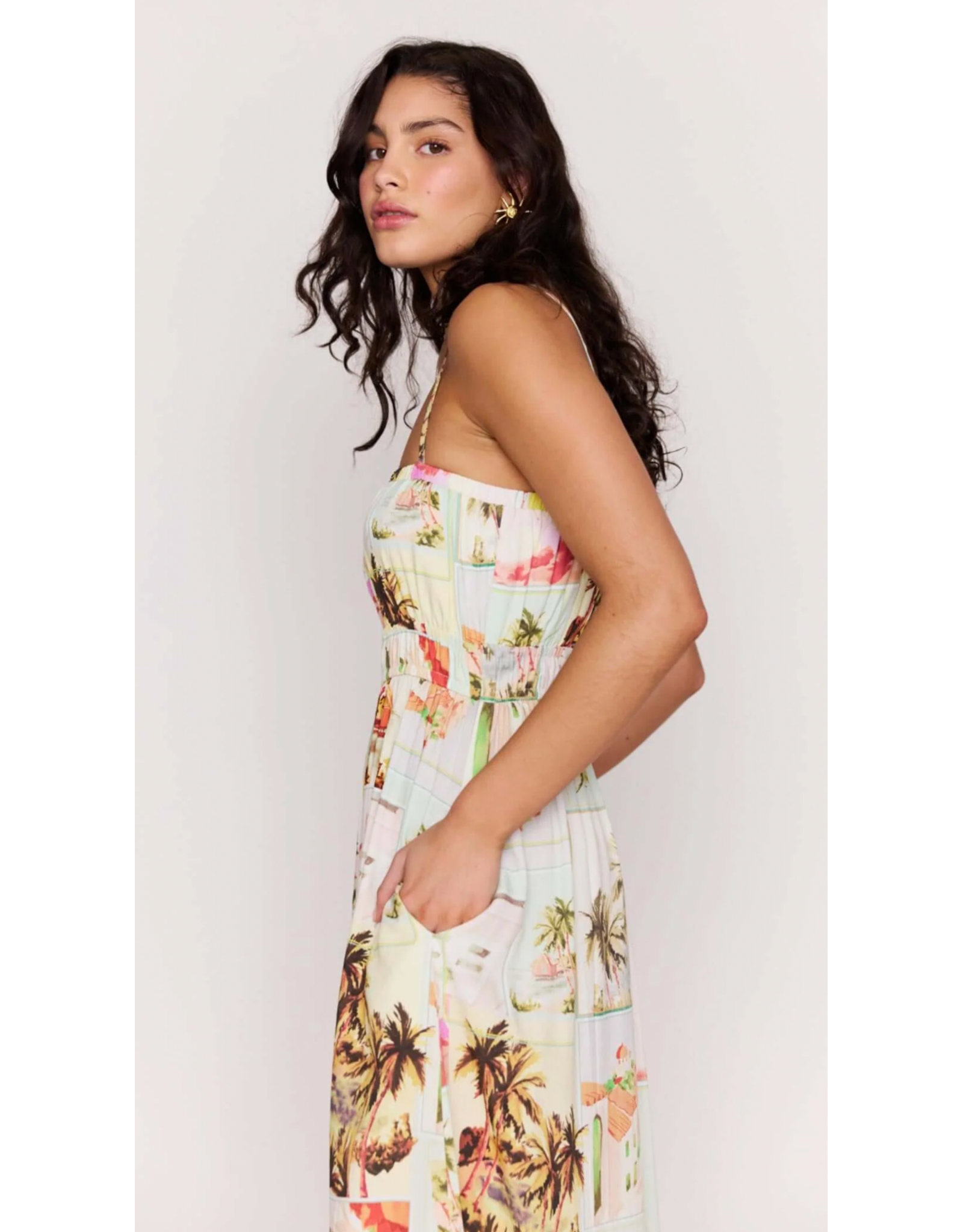 Mink Pink Mink Pink - Dolce Midi Sundress (Postcard)