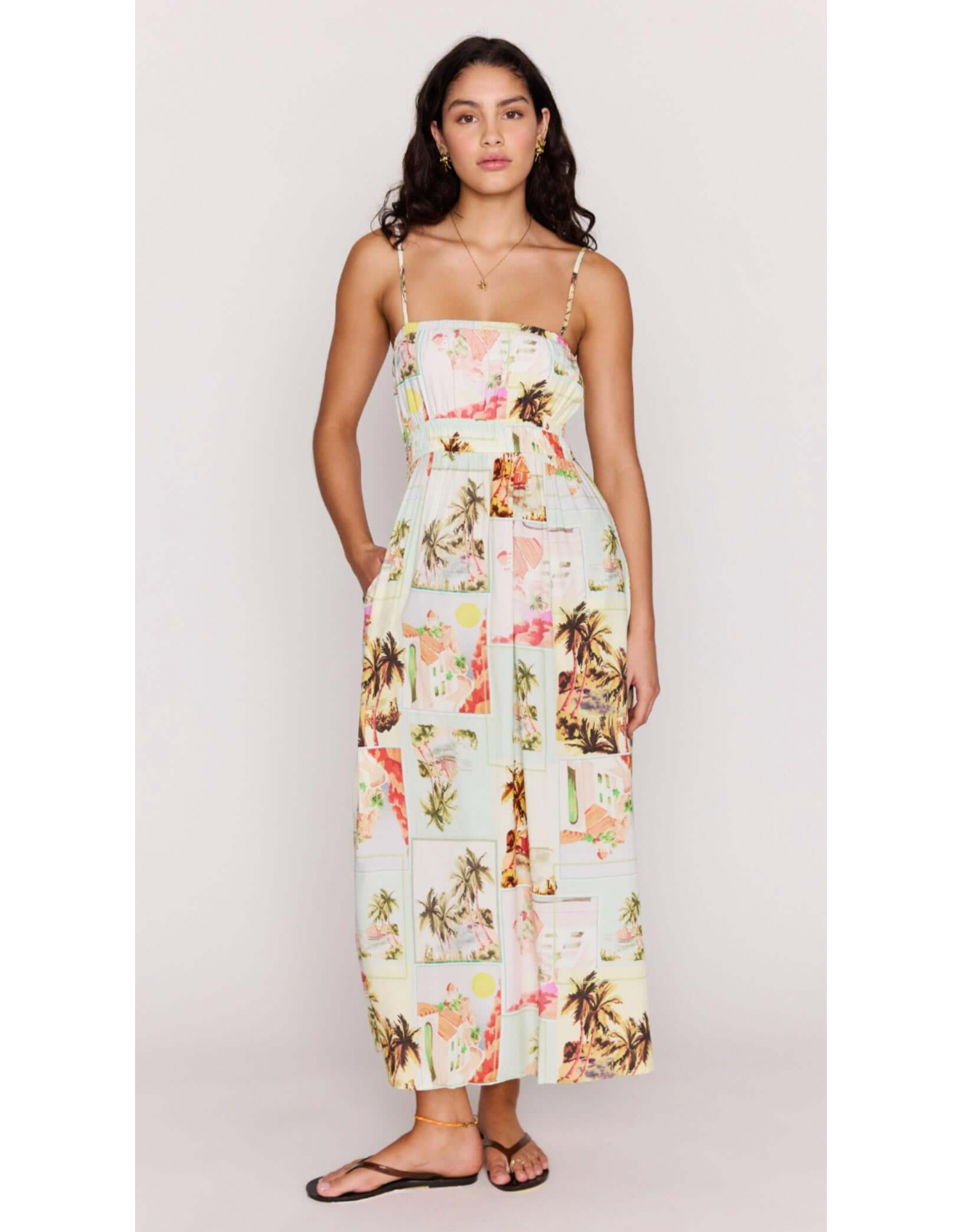 Mink Pink Mink Pink - Dolce Midi Sundress (Postcard)