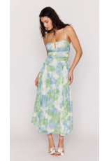 Mink Pink Mink Pink - Carrie Mesh Maxi Dress (Watercolour Floral)