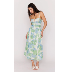 Mink Pink Mink Pink - Carrie Mesh Maxi Dress (Watercolour Floral)