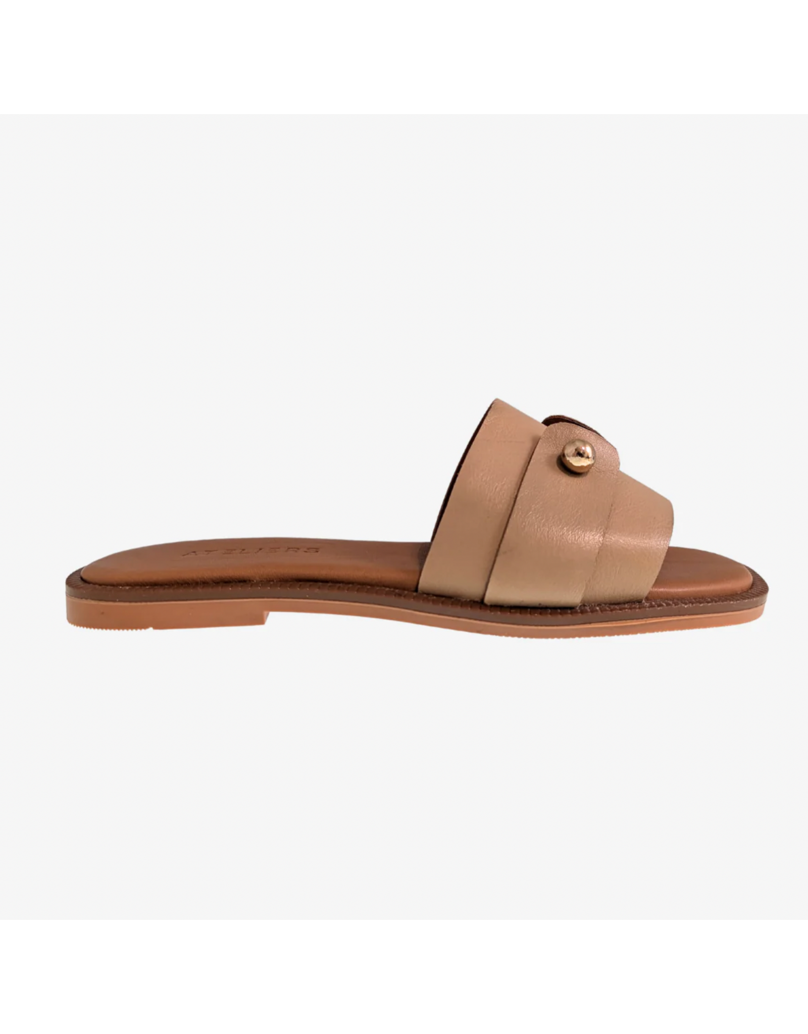 Ateliers Ateliers - Faleria Leather Slide (Cappucino)
