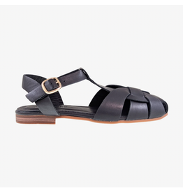 Ateliers Ateliers - Sinela Leather Fisherman Sandal (Black)
