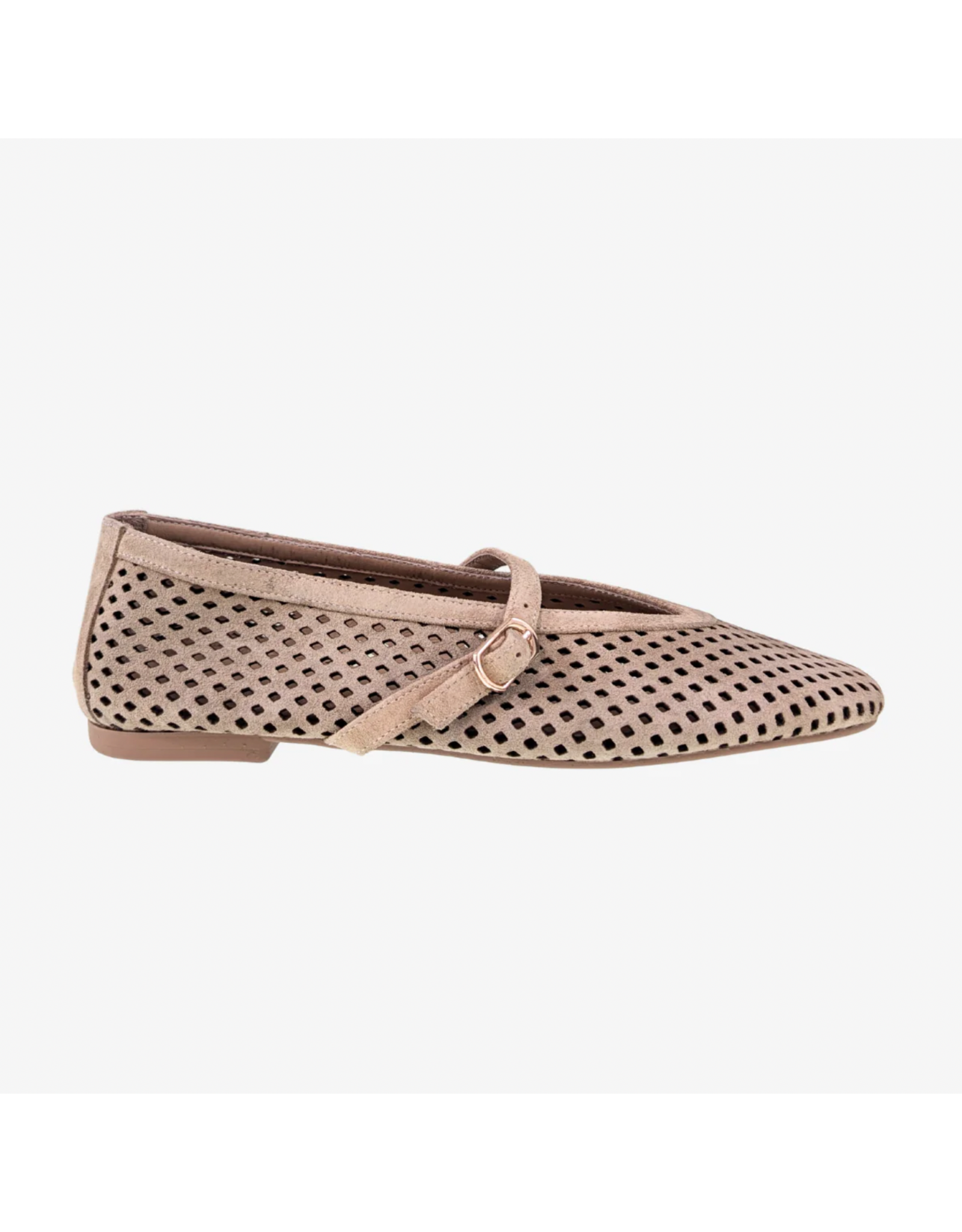 Ateliers Ateliers - Sian Perforated Mary-Jane Flat (Sand)