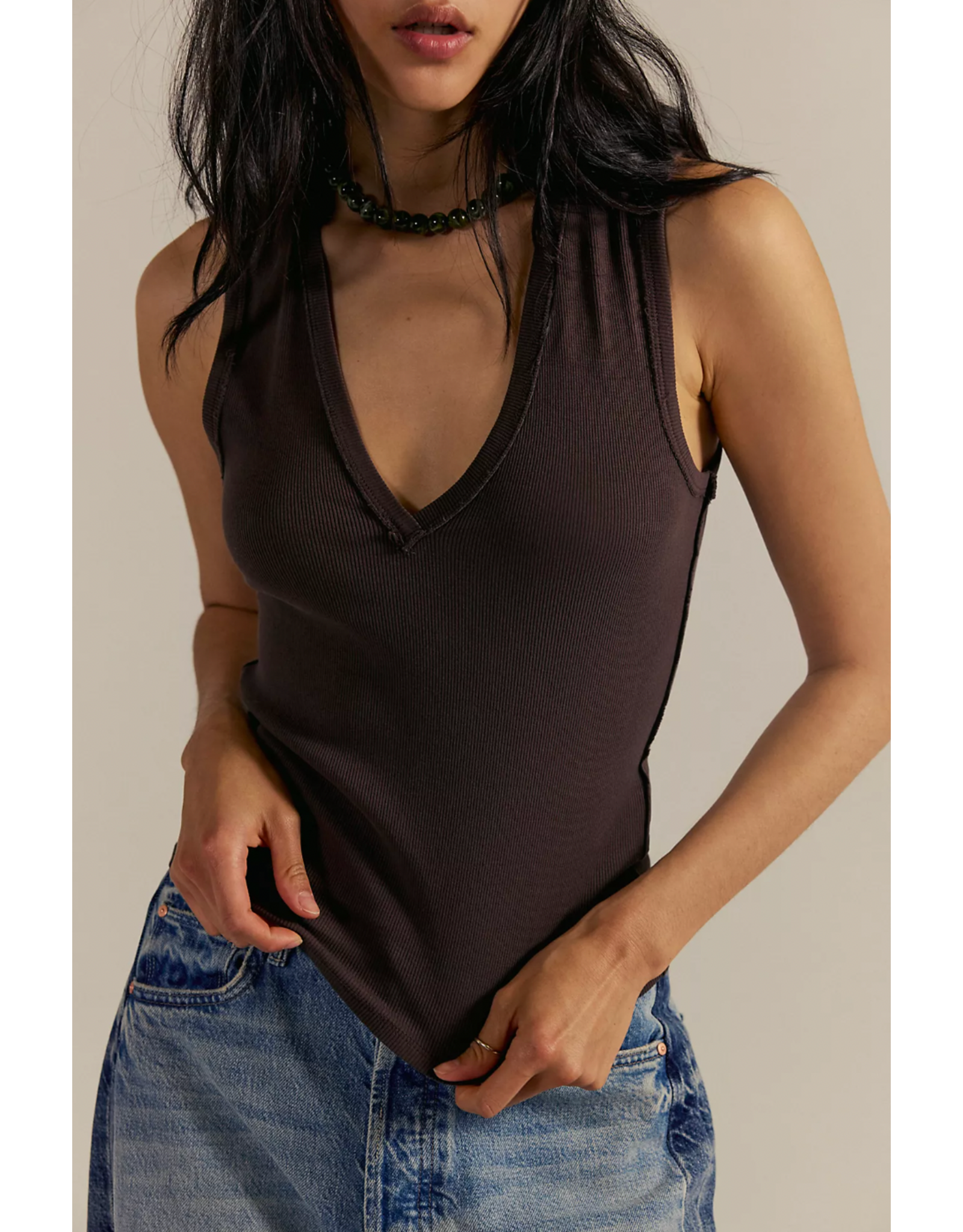 Free people Free People - Neria Tank (Double Espresso)