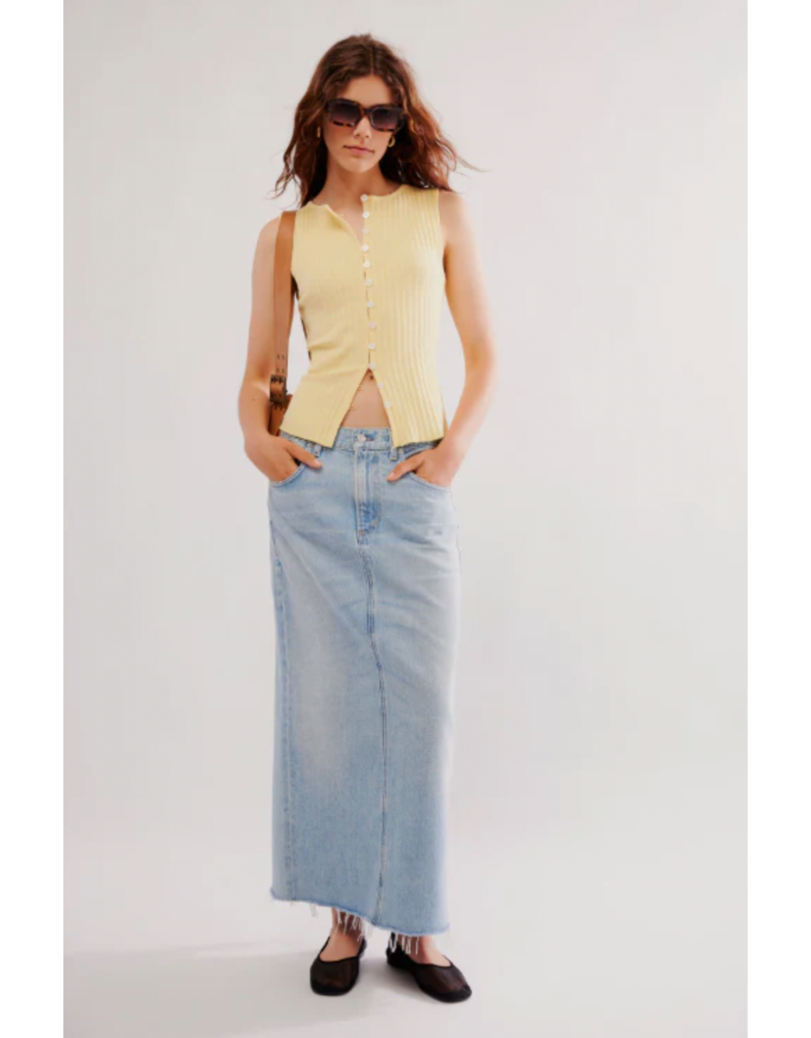 Free people Free People - Tilly Vest (Mellow Yellow)