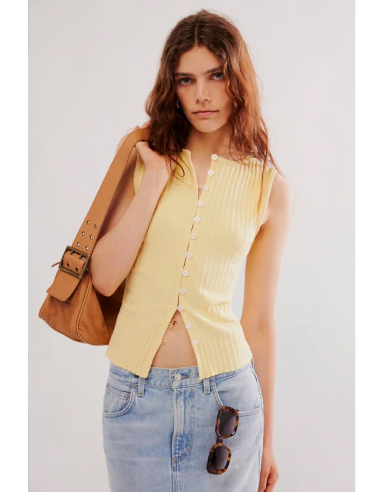 Free people Free People - Tilly Vest (Mellow Yellow)