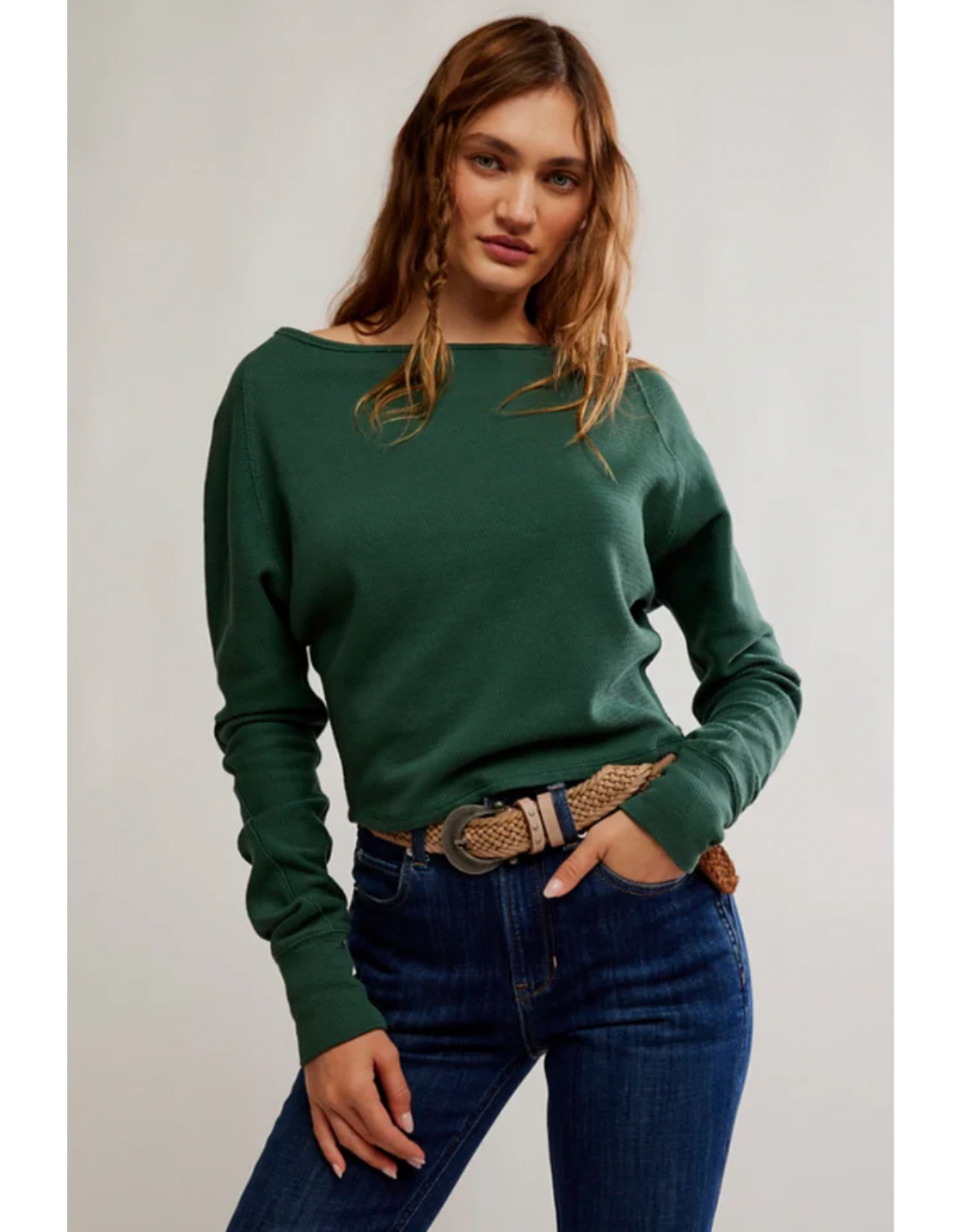 Free people Free People - Jess Long Sleeve (Sea Moss)