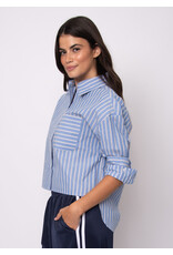 RD Style RD Style - Kerwin Crop Long Sleeve Shirt (Slate Blue)