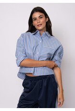 RD Style RD Style - Kerwin Crop Long Sleeve Shirt (Slate Blue)