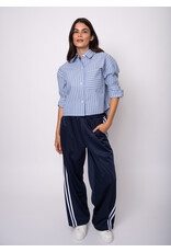 RD Style RD Style - Kerwin Crop Long Sleeve Shirt (Slate Blue)
