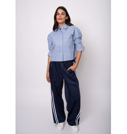 RD Style RD Style - Kerwin Crop Long Sleeve Shirt (Slate Blue)