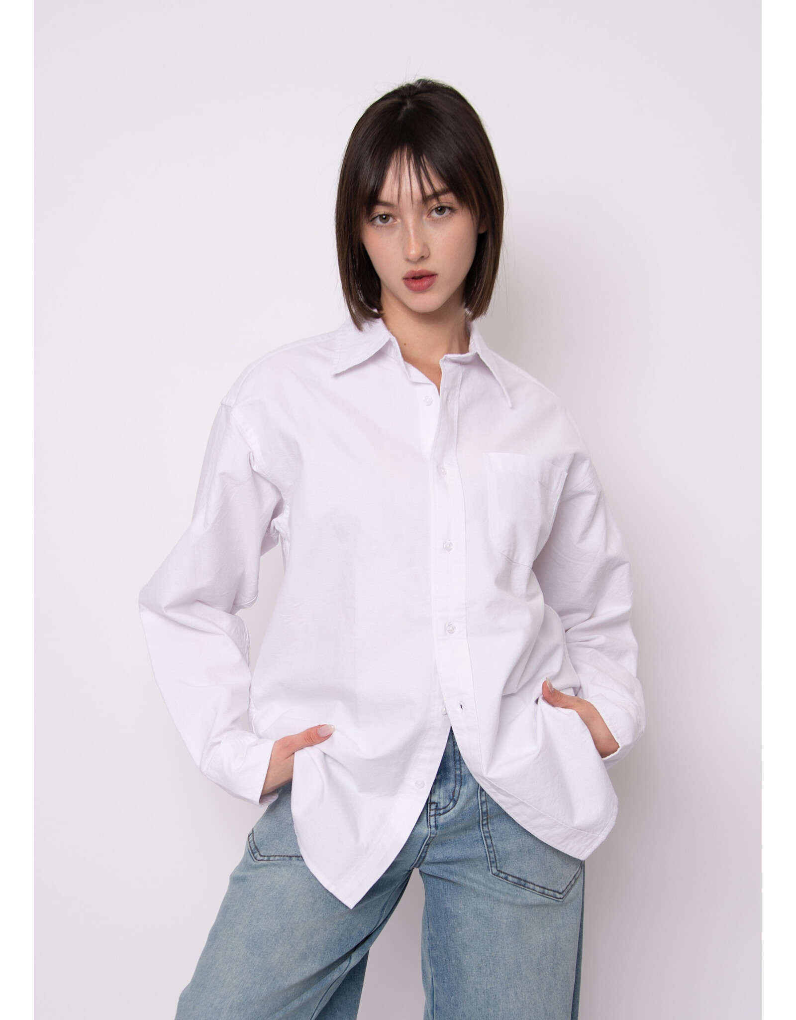 RD Style RD Style - Padme Oxford Long Sleeve Shirt  (White)
