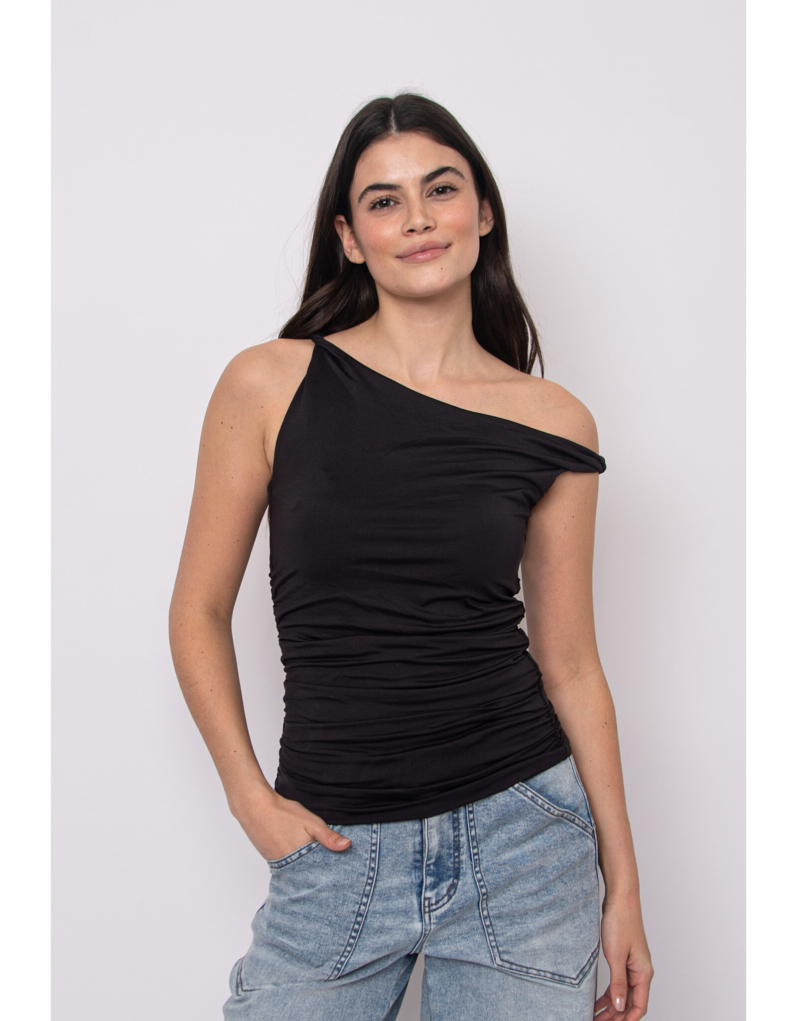 RD Style RD Style - Charlotte Ruched Tank (Black)
