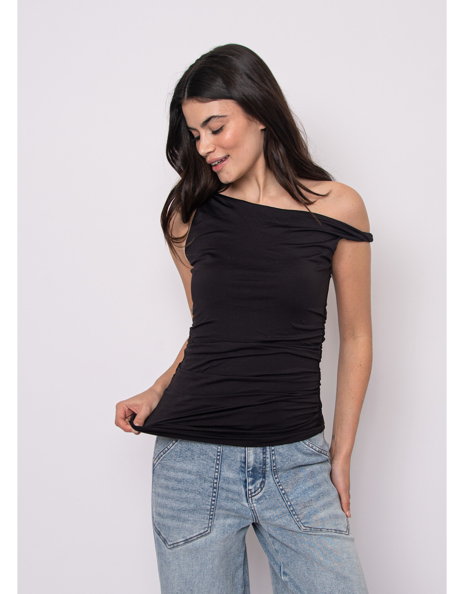 RD Style RD Style - Charlotte Ruched Tank (Black)