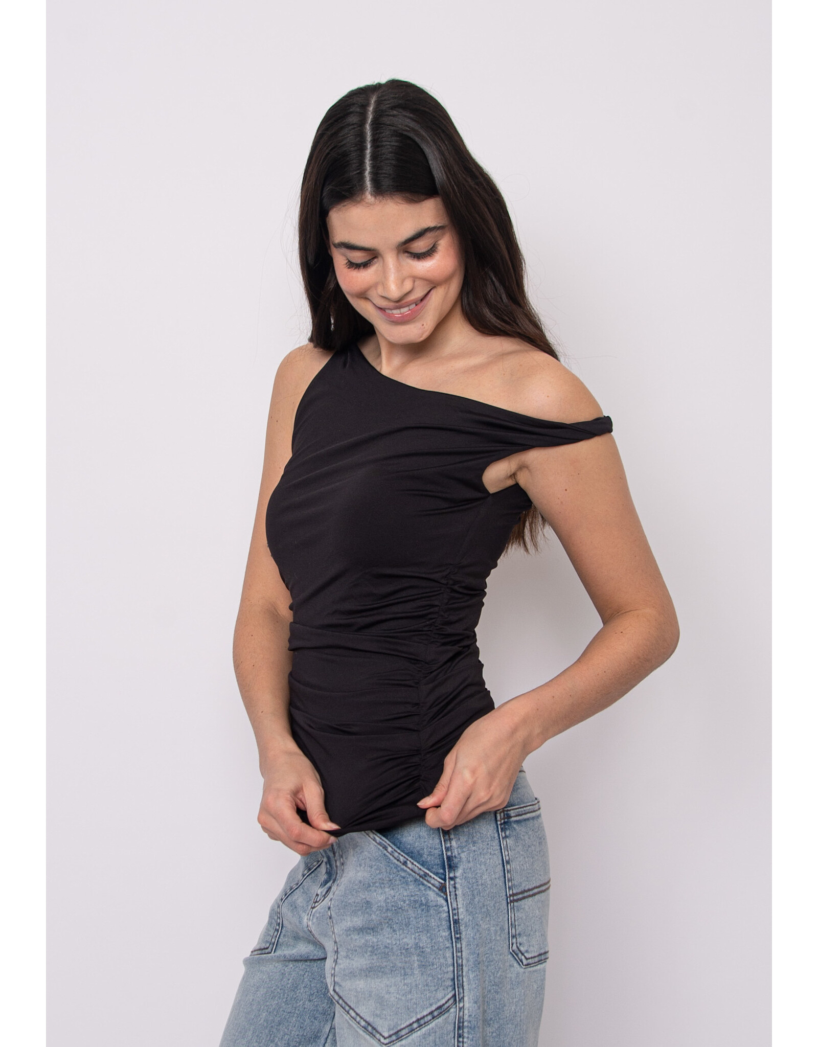 RD Style RD Style - Charlotte Ruched Tank (Black)