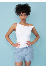 RD Style RD Style - Charlotte Ruched Tank (White)
