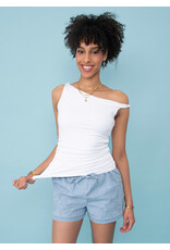 RD Style RD Style - Charlotte Ruched Tank (White)