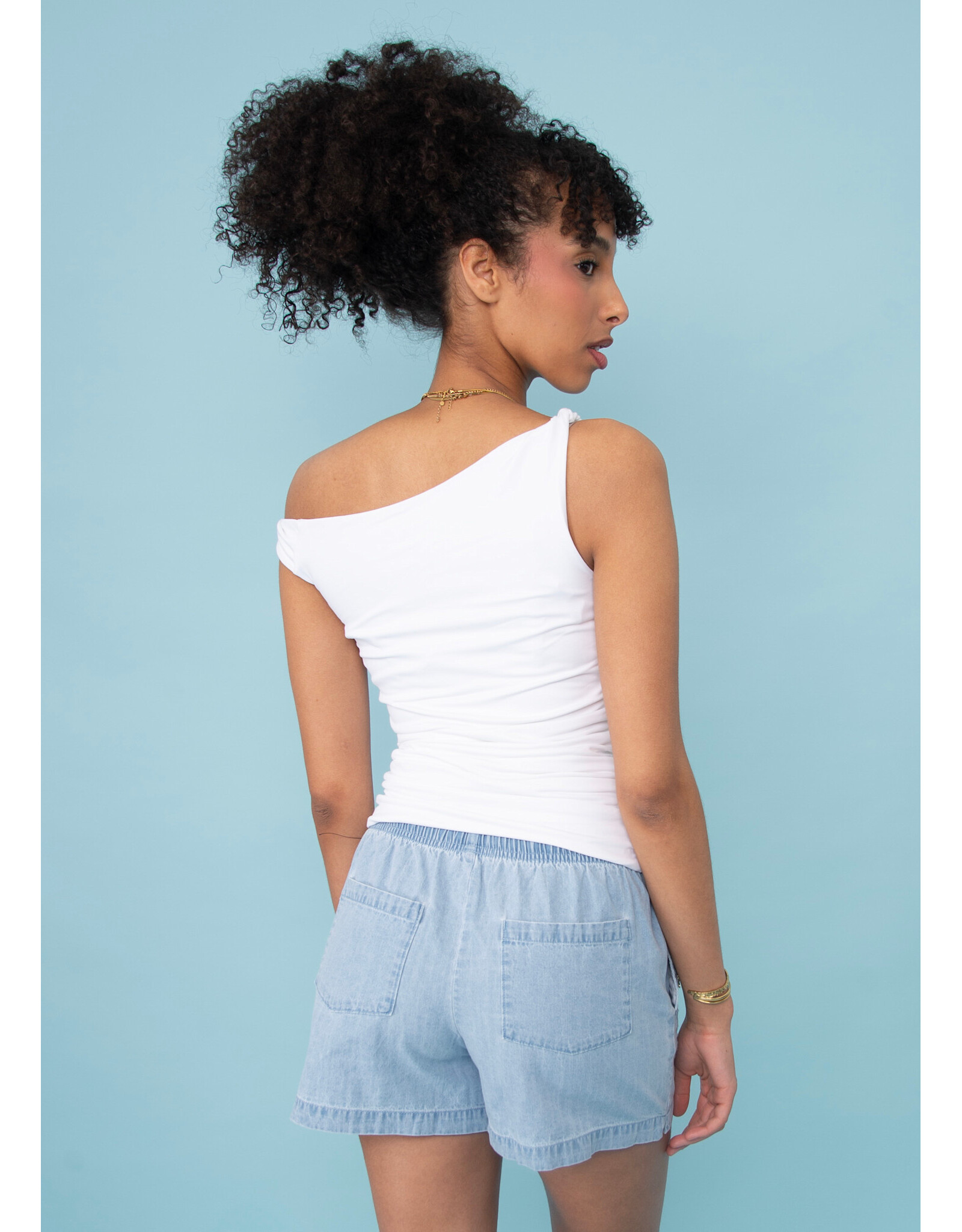 RD Style RD Style - Charlotte Ruched Tank (White)