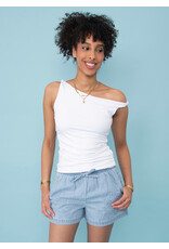 RD Style RD Style - Charlotte Ruched Tank (White)
