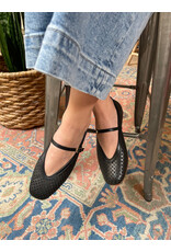 Ateliers Ateliers - Sian Perforated Mary-Jane Flat (Black)