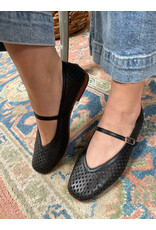 Ateliers Ateliers - Sian Perforated Mary-Jane Flat (Black)