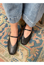 Ateliers Ateliers - Sian Perforated Mary-Jane Flat (Black)