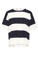 ICHI ICHI - Luls Wide Stripe Pullover (Off White / Navy)