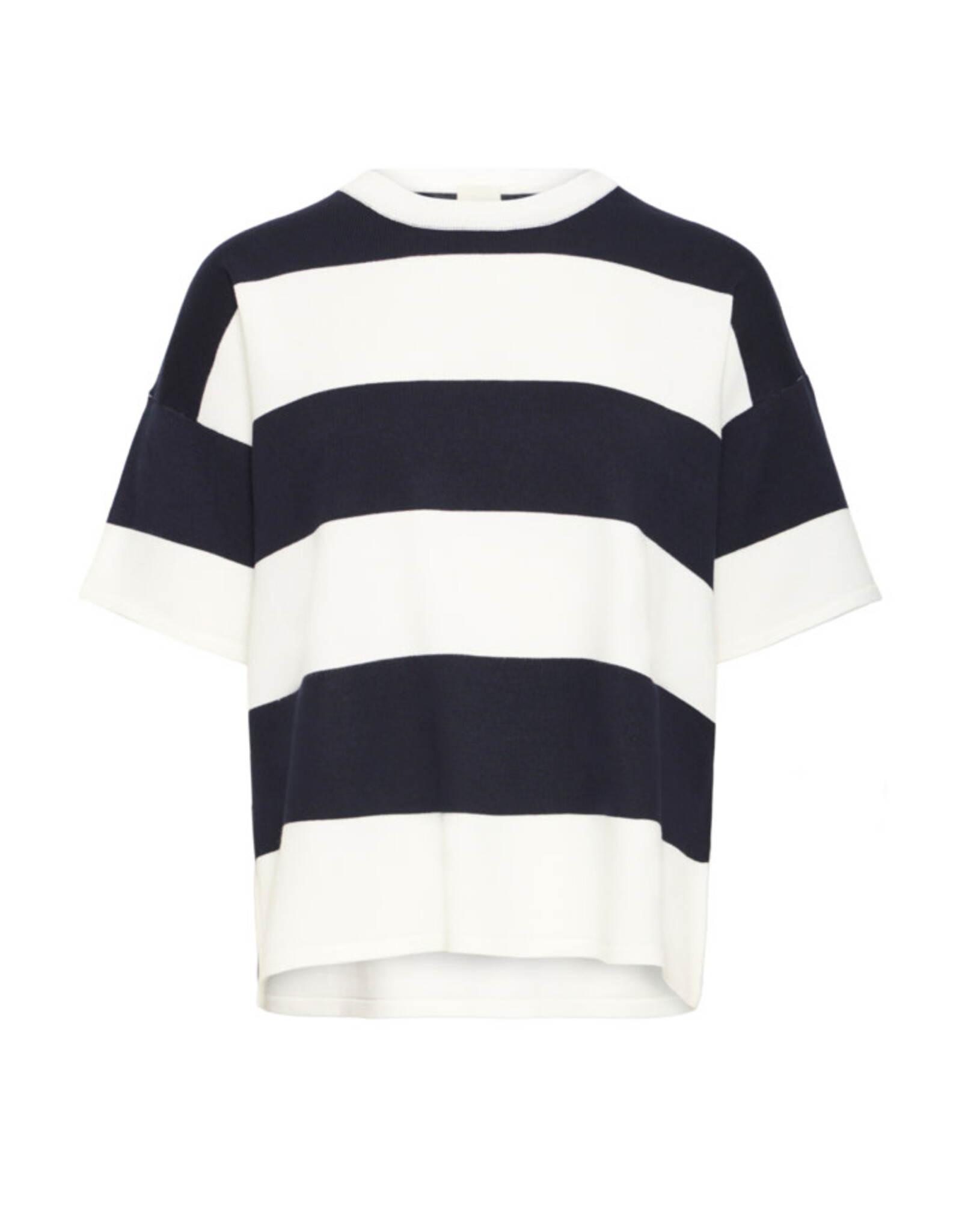 ICHI ICHI - Luls Wide Stripe Pullover (Off White / Navy)