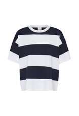ICHI ICHI - Luls Wide Stripe Pullover (Off White / Navy)