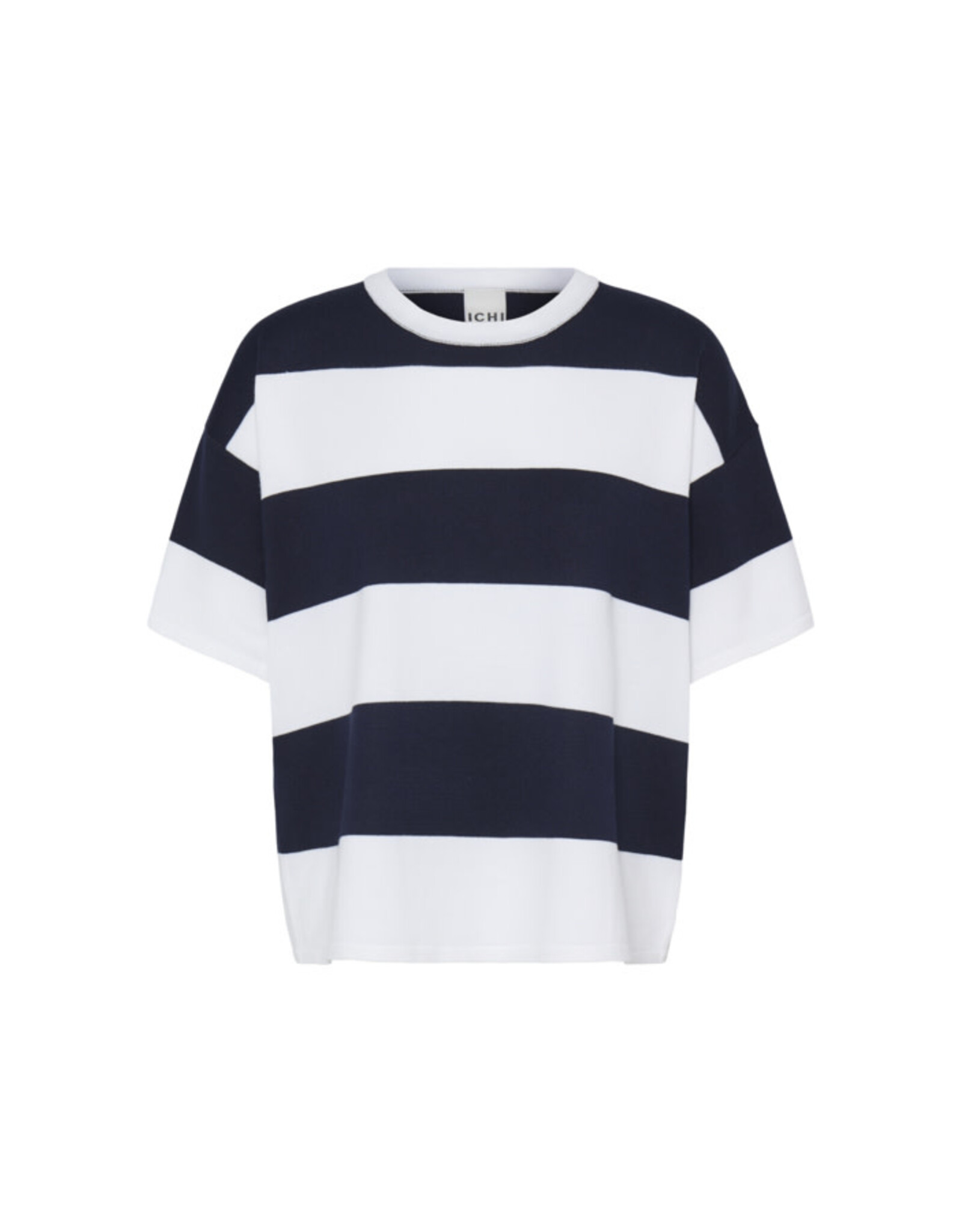 ICHI ICHI - Luls Wide Stripe Pullover (Off White / Navy)