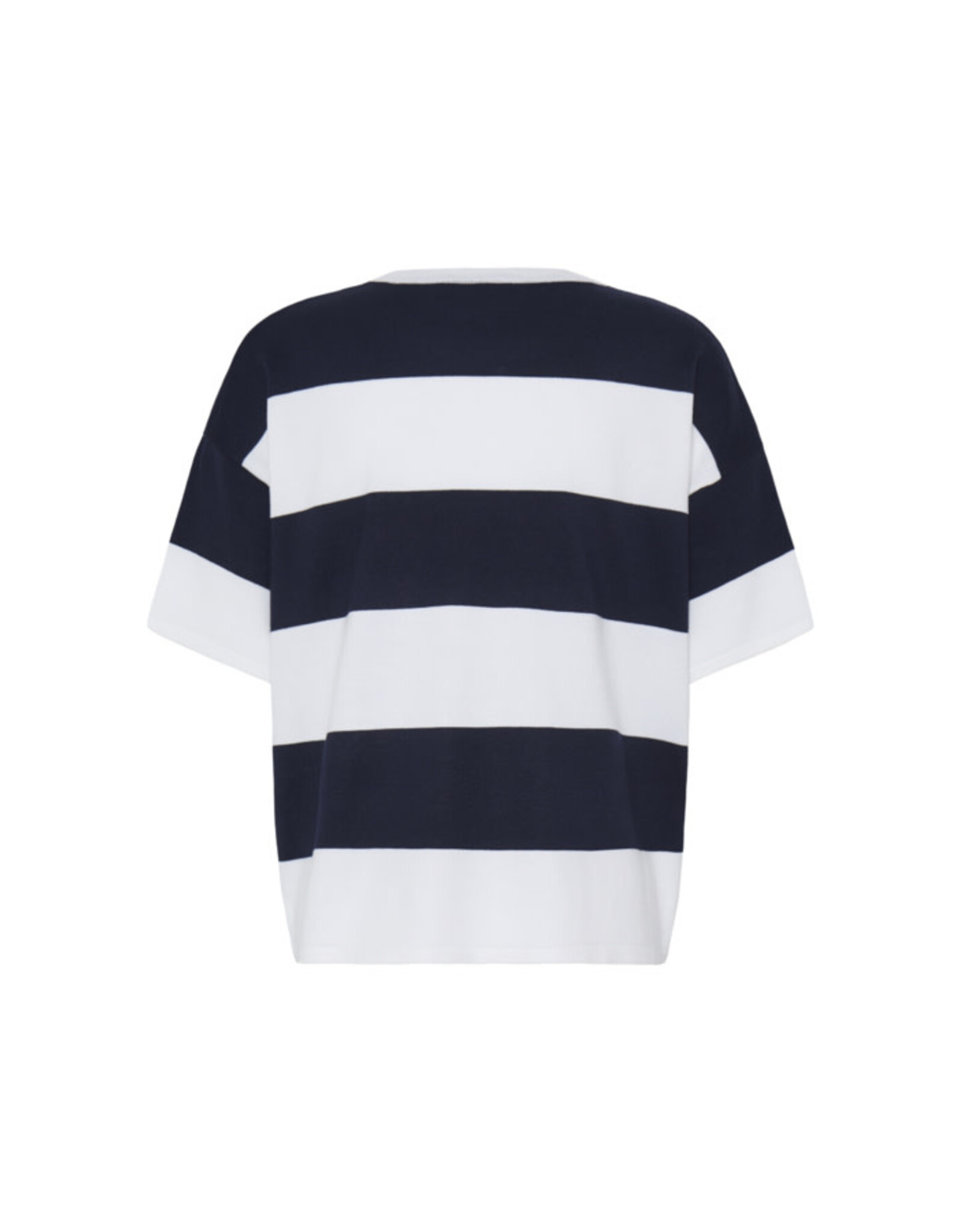 ICHI ICHI - Luls Wide Stripe Pullover (Off White / Navy)