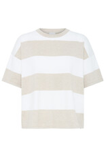 ICHI ICHI - Luls Wide Stripe Pullover (Off White / Oatmeal)