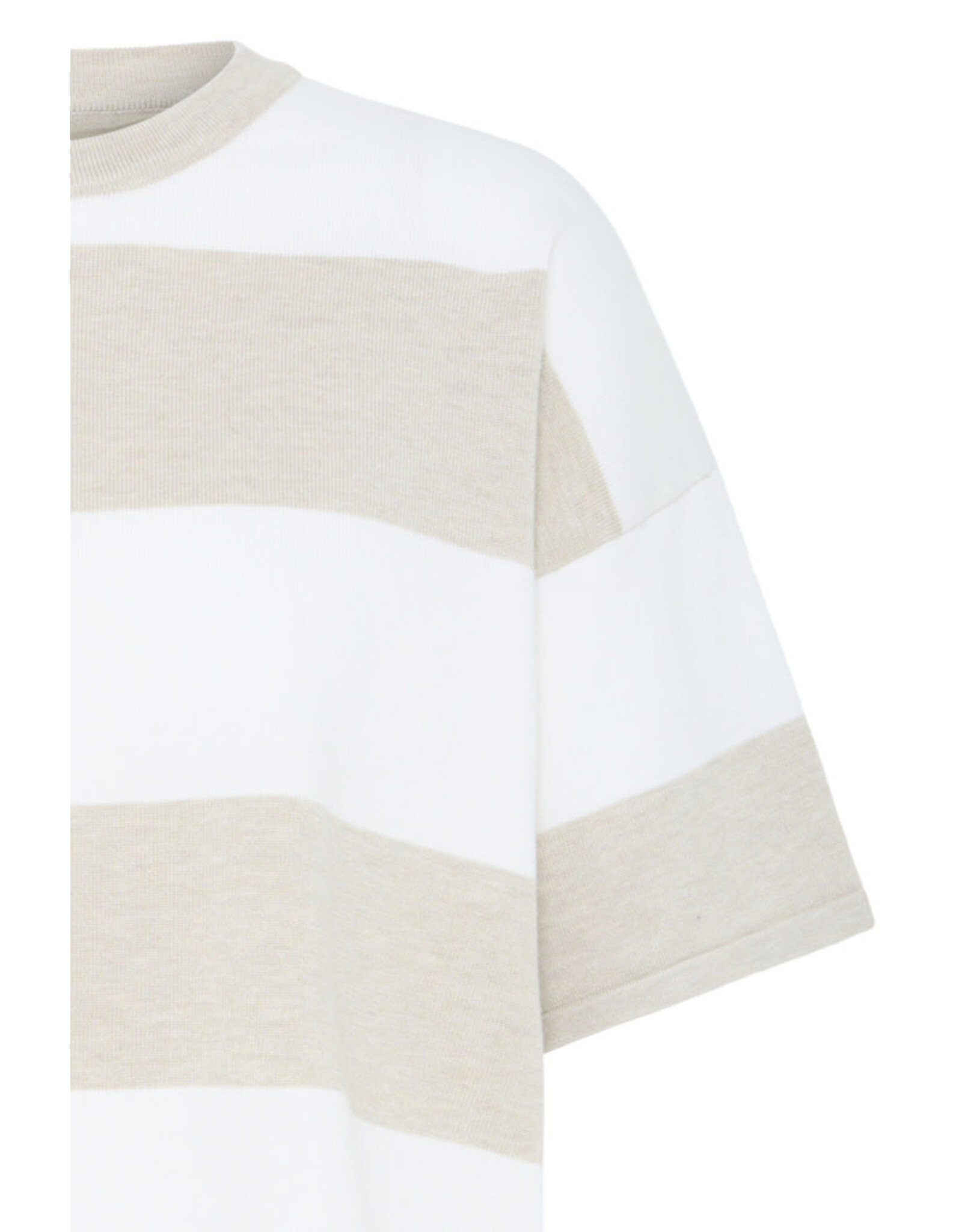 ICHI ICHI - Luls Wide Stripe Pullover (Off White / Oatmeal)
