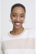 ICHI ICHI - Luls Wide Stripe Pullover (Off White / Oatmeal)